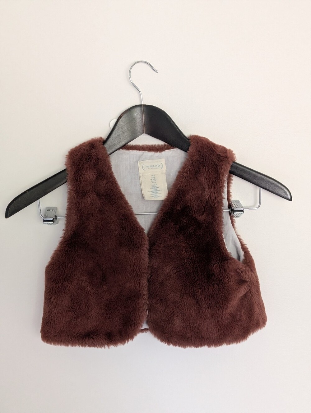 The Prairie by Rachel Ashwell Girls Faux Fur Vest - Size 6